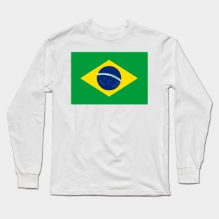 Brazilian National Flag Long Sleeve T-Shirt